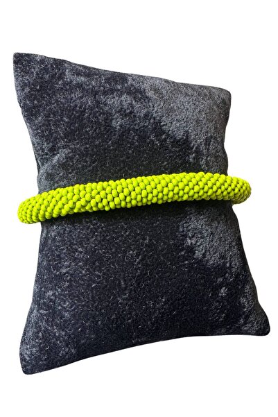 Uretti - أوزليم 9422 4495 سوار مصنوع يدويًا من خرز الرمل / أخضر الفستق