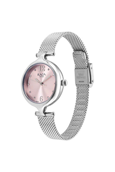 Titan Women's Analog Pink Dial Watch - 95268SM01