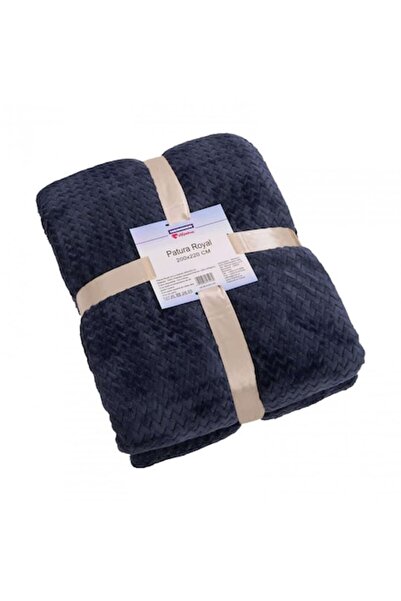 OEM Blanket with fleece Home Royal, 200 x 220 cm, polyester, gray