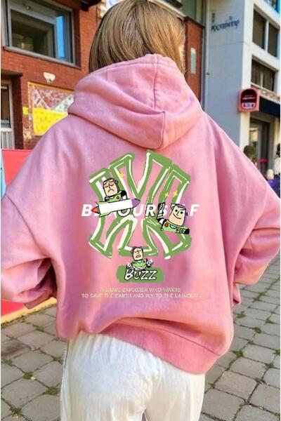 ArtYus Unisex Buzz NY Colorful Special cu imprimeu Cotton supradimensionat cu...