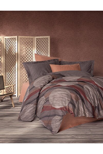 ŞENER HOME طقم غطاء لحاف مزدوج حديث من كوتون بوكس فلوس تارسين