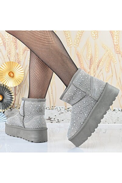 Tmall Women's boots,made of -friendly suede, CD1051, grey