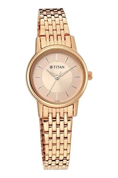 Titan Women's Analog Rose Gold Dial Watch - 2593WM02