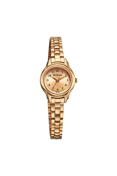 Titan Women's Analog Rose Gold Dial Watch - 2401WM01