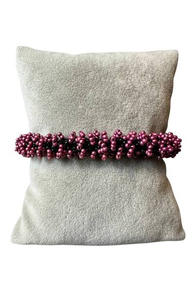 Uretti - أوزليم 9422 9669 سوار مصنوع يدويًا من خرز الرمل باللون الأرجواني