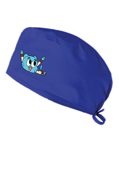 bonecim Șapcă chirurgicală pentru stomatolog cu tematică Gumball, șapcă pentr...