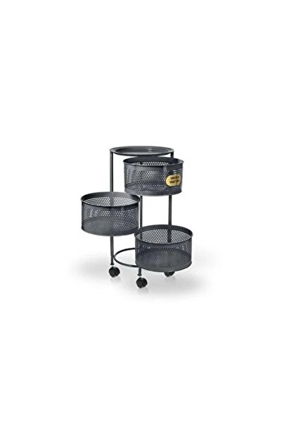 Yıldıray Metal AÇ/KAPA SEBZELİK 3 KATLI TEKERLEKLİ