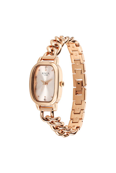 Titan Women's Analog Rose Gold Dial Watch - 95309WM01
