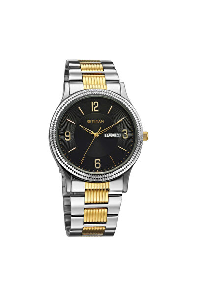 Titan Men's Analog Black Dial Watch - 1650BM04