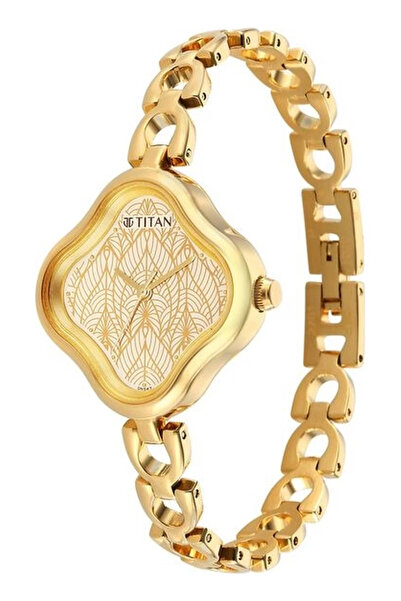 Titan Women's Analog Beige Dial Watch - 2701YM01