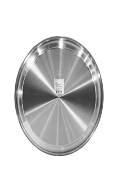 undefined صحن عشاء مدور فضي