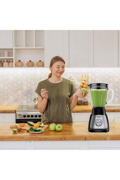 CLIKON ClickOn Blender 3 in 1 with Stainless Steel Blades 1.5L 500W CK2647 Silver/Black