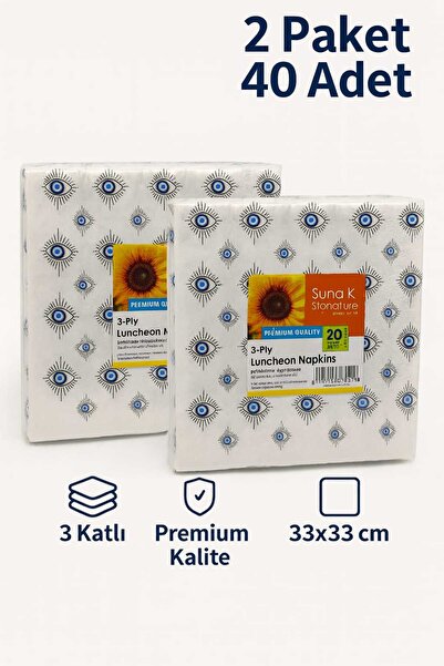 CKM silikon Suna K Signature Collection – Premium 3 Katlı Desenli Peçete