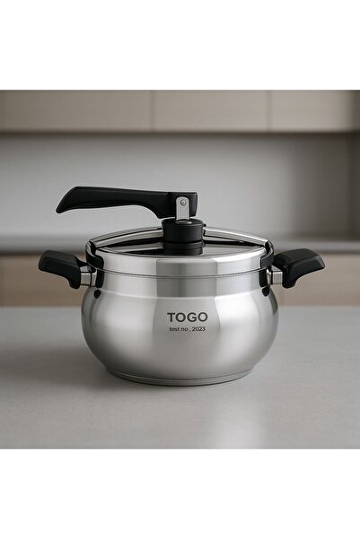 TOGO YMN MUTFAK 5 LT ÇELİK DÜDÜKLÜ TENCERE