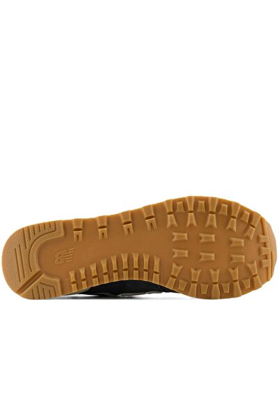 New Balance 574 Unisex Leather Sneaker Daily Genuine Leather Sports Shoes Anthracite