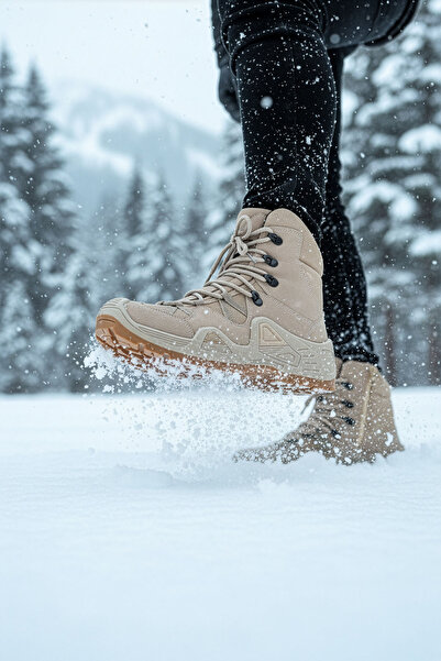 Deri De Luxe Ανδρικές μπότες πεζοπορίας εξωτερικού χώρου με φερμουάρ