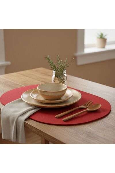 Grand Fine Art 2 قطعة من الفوم الأحمر البيضاوي الشكل للخدمة المنزلية الأمريكي...