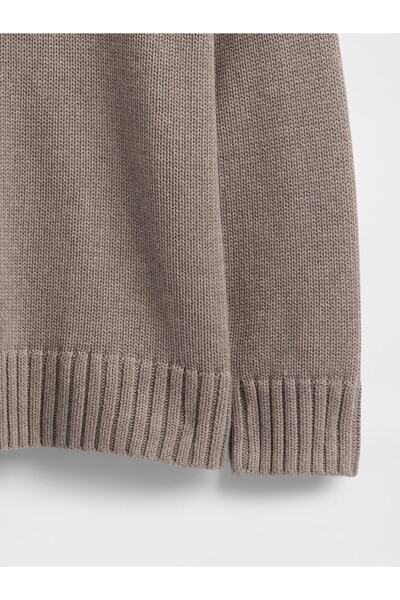 GAP Kadın Kahverengi 100% Pamuk Oversize Kazak