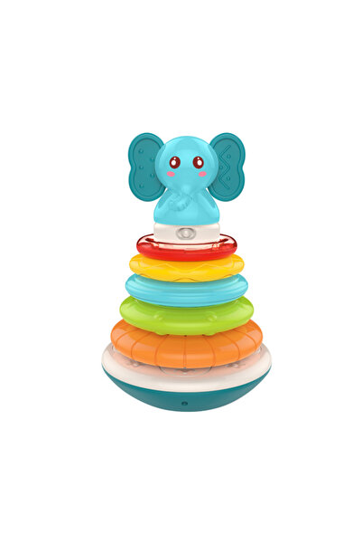 huanger - Baby Stacking Rings Educational Toy With Elephant