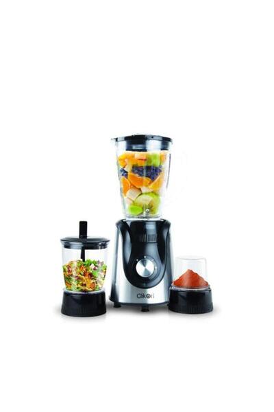 CLIKON خلاط كليك أون 3 في 1 سعة 1.5 لتر وقوة 600 واط CK2154 رمادي/أسود