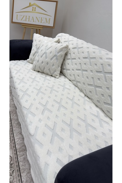 HaNemCe Sofa Cover 180cm X 220cm Sofa Bed Cover Armchair Cover 2 Pieces Cushion Cover Included 45cm X45