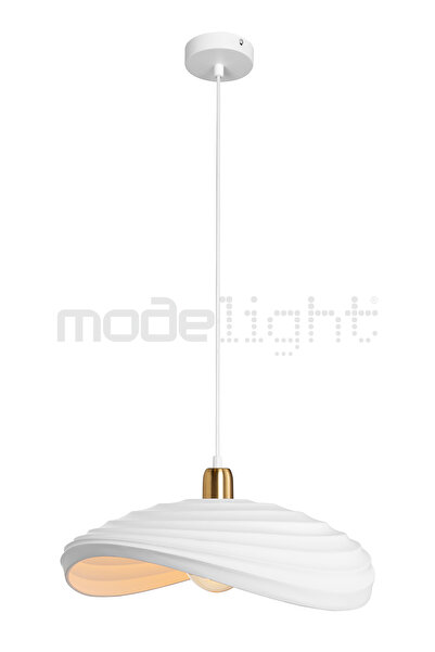 Modelight CURVE TEKLİ SARKIT BEYAZ - BETON AVİZE SALON-OTURMA-ÇOCUK-YEMEK-YATAK ODASI-ANTRE-MUTFAK