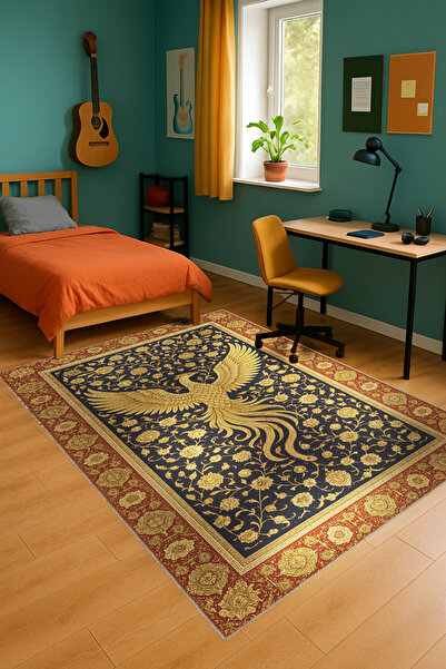 Rugs Modern Halı MOSSO Υφαντό Διακοσμητικό Χαλί με Μοτίβο Γκράφιτι και Βάση V...