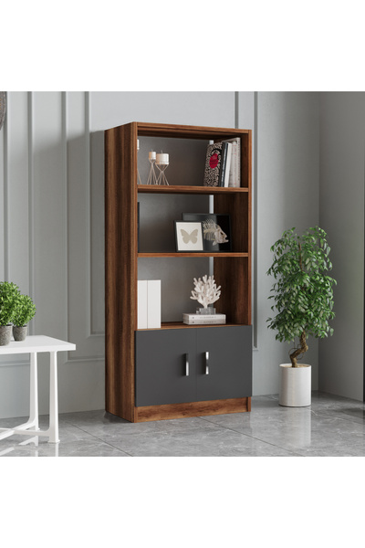 L'occi Concept Diego D Ofis Kitaplık Barok-Antrasit