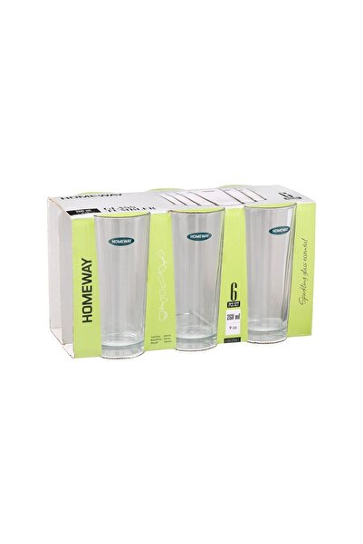 HOMEWAY Glass Tumbler Crystal, 6's