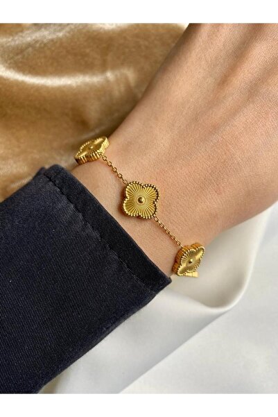 GUNESTAKI Van Cleef Model Çelik Bileklik