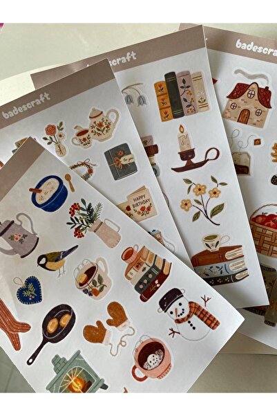 badescraft Set de 4 autocolante confortabile - Concept Sticker - Autocolante ...