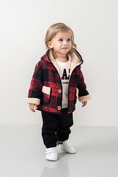 JNF kids Baby Boy & Child Hooded Jacket Tracksuit 3-Piece Set