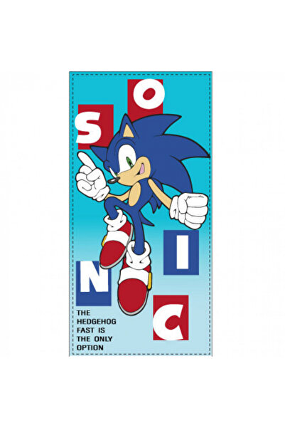 SONIC THE HEDGEHOG Beach Towel, Multicolor, 70 x 140 cm, 100% Polyester, Quick Drying