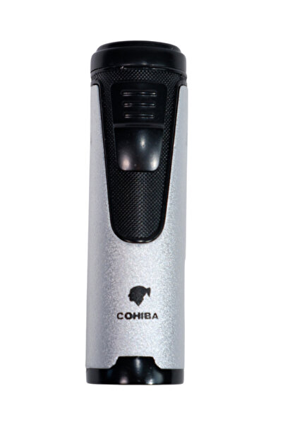 COHİBA 4 Torch Pürmüz Gümüş Puro Çakmağı