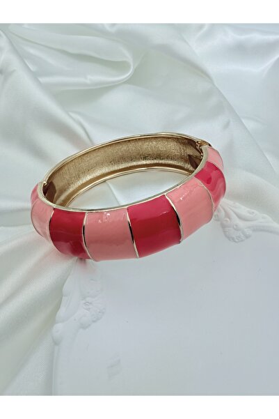 Snartun سوار نسائي ذهبي بلونين وردي وأحمر |   صندوق خاص