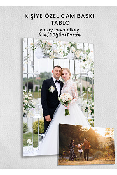 Mgi Design Kişiye Özel Cam Tablo – Düğün, Aile, Sevgili ve Portre Fotoğraf Te...