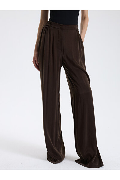 BAQA Dark Brown Wide Leg Pants
