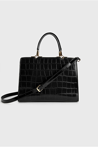 Love My Body Croco Desenli Çanta