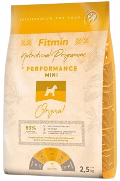 Other Hrană uscată pentru câini FITMIN PERFORMANCE MINI PĂSĂRI DE CURCAN 2,5 kg