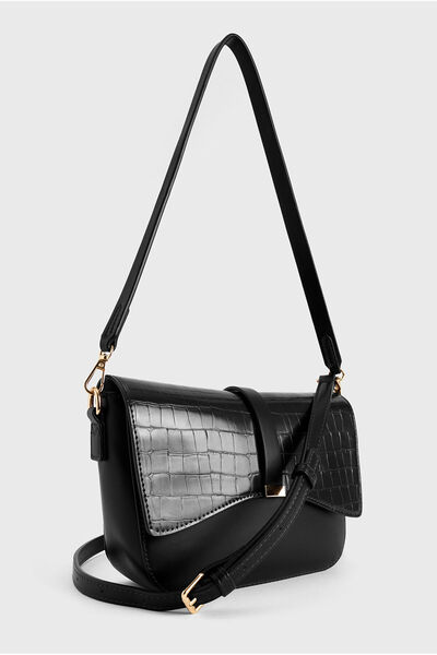 Love My Body Croco Desen Detaylı Çanta