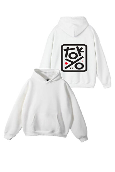 Sebesta Fashion سترة رياضية بغطاء للرأس من القطن بثلاث خيوط مطبوعة من توكيو ل...