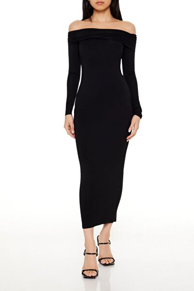 Forever 21 Madonna Yaka Midi Elbise