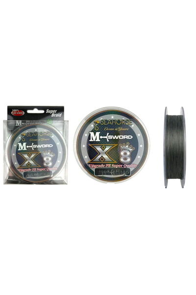 SEA HORSE M-Sword x8 0,12 Mm 150 Mt Γκρι