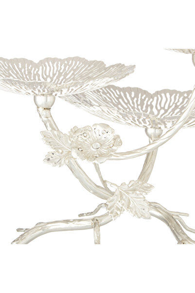 Dania Luxury metal serving stand with a botanical design - a touch of elegance to your table