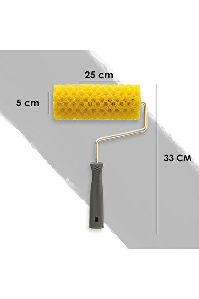 Dekor 1129 Sponge Crystal Perforated Effect Roller 25 cm Grain Paint Application Roller