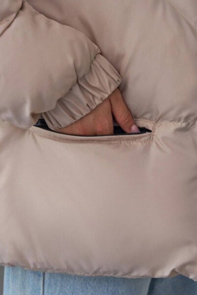 VAGGON Γυναικείο μπουφάν με φερμουάρ και τσέπες Vs01266