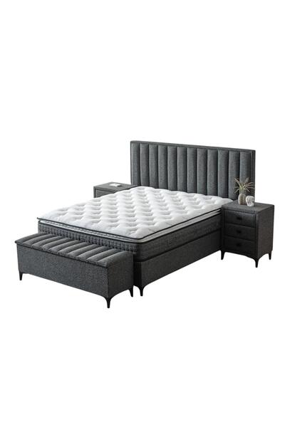 ReHome Piano Yatak Takımı | Yatak Baza Başlık Seti