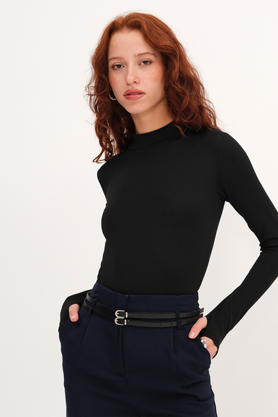 Addax High Neck Long Sleeve Bodysuit Z2210
