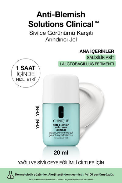 Clinique Anti-Blemish Solutions Akne ve Karşıtı Lokal Bakım Jeli 20ml