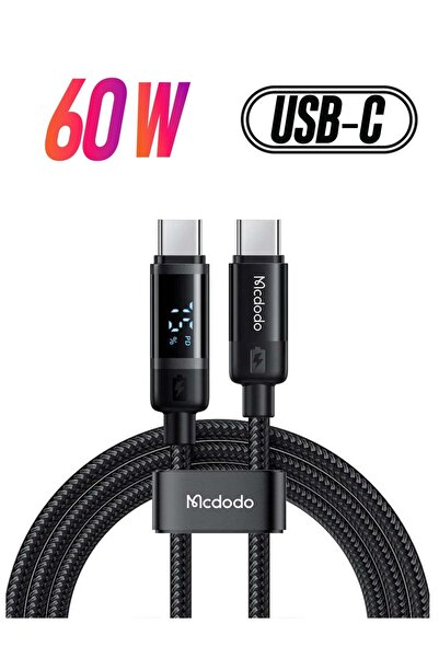 Mcdodo CA-5780 USB-C to USB-C 60W data cable 1.2m Black